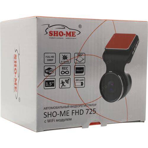 Отзывы на видеорегистратор SHO-ME FHD 725 Wi-Fi