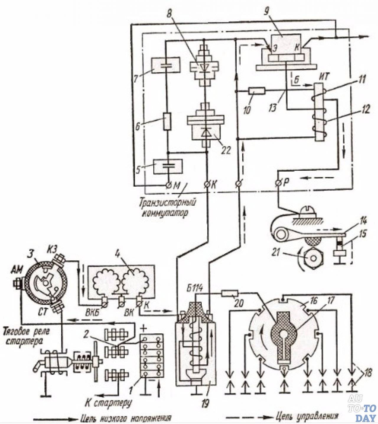 Зажигание газ 3307 бесконтактное схема подключения