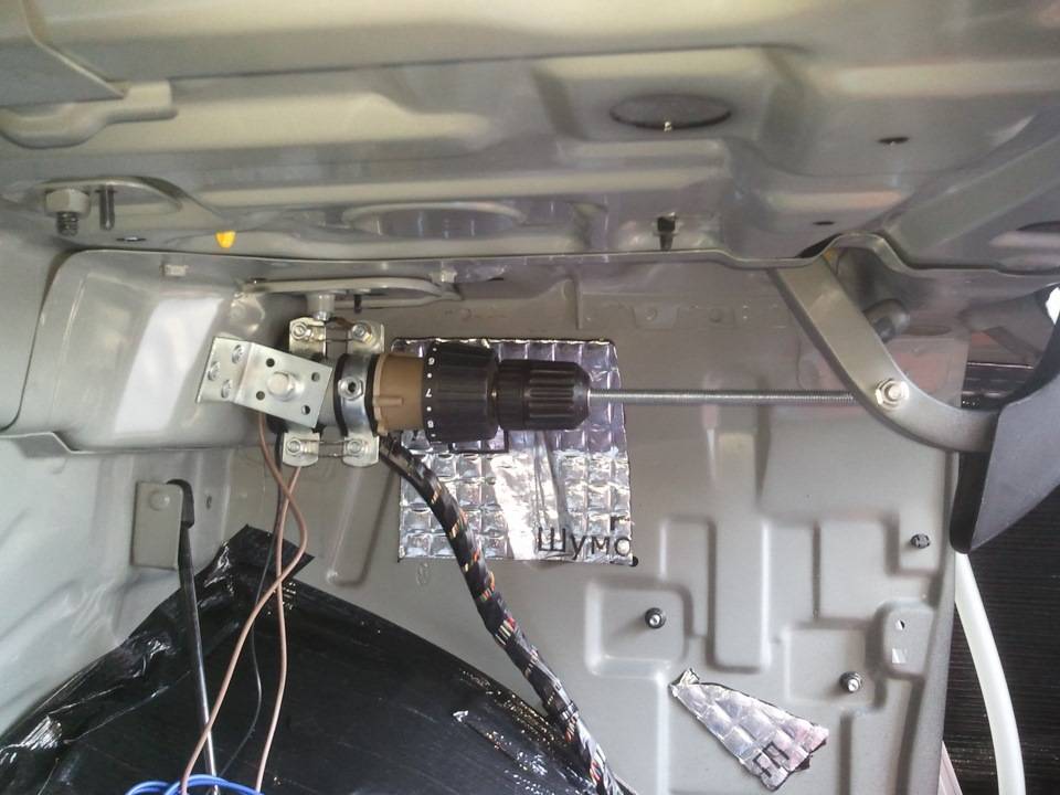 Установка электропривода багажника своими руками. делаем автоматическое открывание багажника электропривод открытия закрытия двери багажника